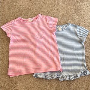 Crewcuts Pink and Blue Striped Kids Tees